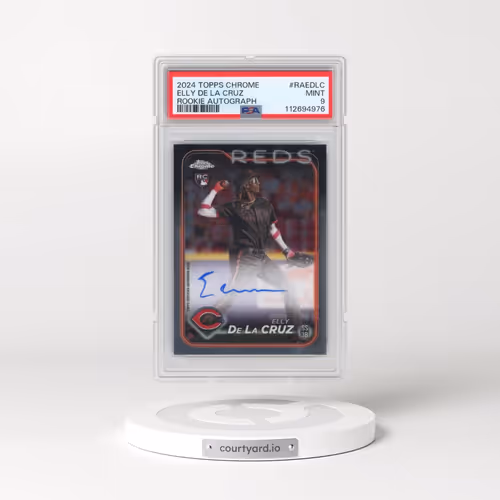 2024 Topps Chrome Rookie Autographs #RAEDLC Elly de La Cruz (PSA 9 MINT)