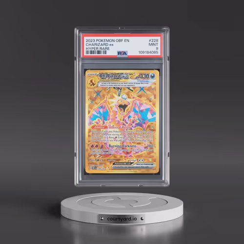 2023 Pokémon Obf EN-Obsidian Flames #228 Charizard EX - Holo Hyper Rare (PSA 9 MINT)