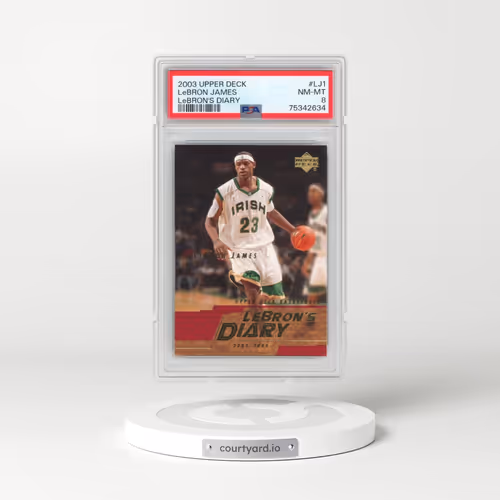 2003 Upper Deck Lebron's Diary #LJ1 LeBron James (PSA 8 NM-MT)