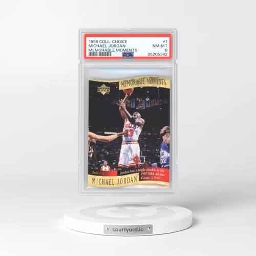 1996 Collector's Choice #1 Michael Jordan - Memorable Moments (PSA 8 NM-MT)