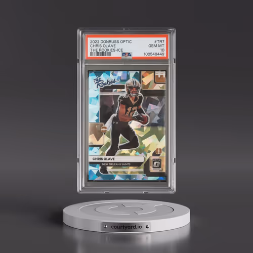 2022 Panini Donruss Optic the Rookies #TR7 Chris Olave - Ice (PSA 10 GEM MINT)