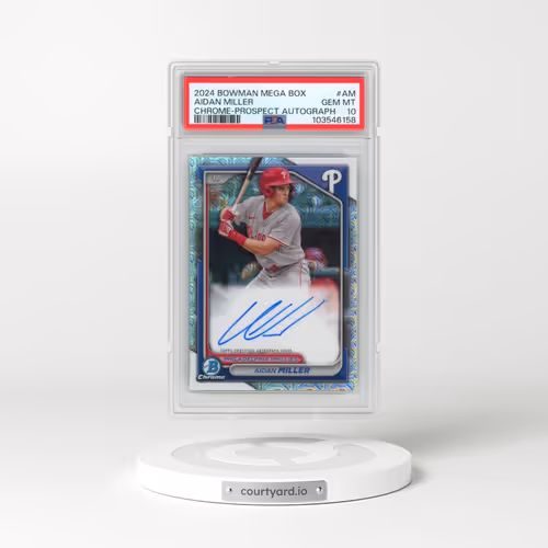 2024 Bowman Mega Box Chrome Bowman Prospect Mega Autographs #AM Aidan Miller (PSA 10 GEM MINT)