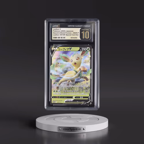 2019 Sword & Shield Promos #268/S-P Leafeon V - Holo Leafeon VSTAR Special Card Set (CGC 10 PRISTINE