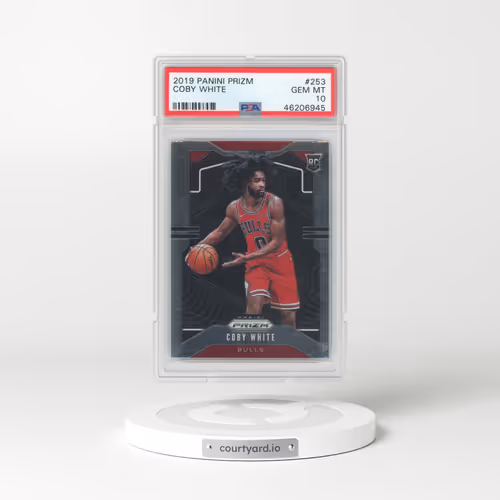 2019 Panini Prizm #253 Coby White (PSA 10 GEM MINT)