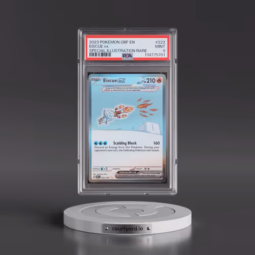 2023 Pokémon Obf EN-Obsidian Flames #222 Eiscue EX - Holo Special Illustration Rare (PSA 9 MINT)