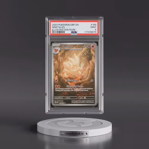 2023 Pokémon Obf EN-Obsidian Flames #199 Ninetales - Illustration Rare (PSA 9 MINT)