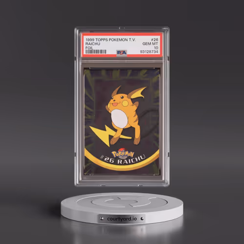 1999 Topps Pokémon TV #26 Raichu - Foil (PSA 10 GEM MINT)