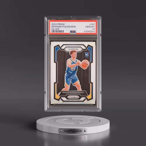 2023 Panini Prizm #147 Brandin Podziemski - Silver Prizm (PSA 10 GEM MINT)