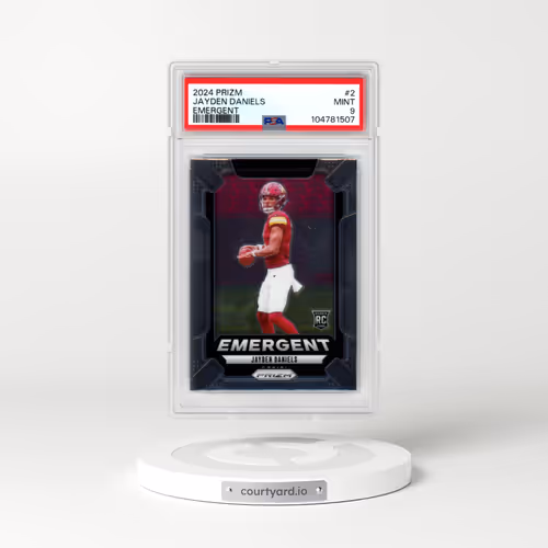 2024 Panini Prizm Emergent #2 Jayden Daniels (PSA 9 MINT)