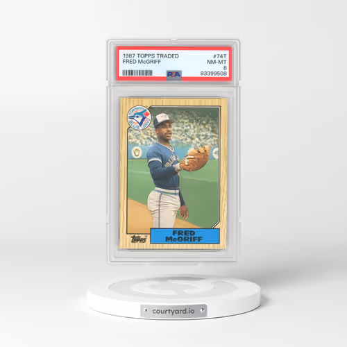 1987 Topps Traded #74T Fred McGriff (PSA 8 NM-MT)