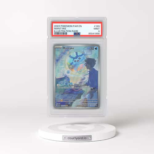 2023 Pokémon Par EN-Paradox Rift #189 Mantyke - Illustration Rare (PSA 9 MINT)