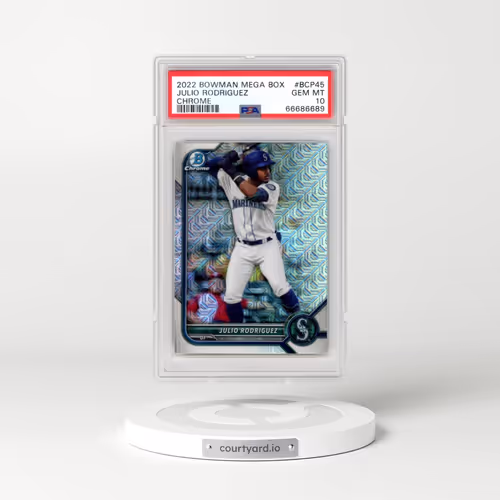 2022 Bowman Mega Box Chrome #45 Julio Rodriguez (PSA 10 GEM MINT)