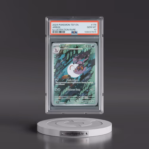 2024 Pokémon Tef EN-Temporal Forces #176 Arbok - Illustration Rare (PSA 10 GEM MINT)