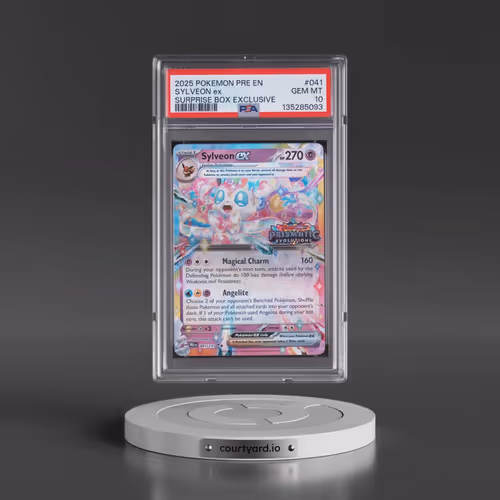 2025 Pokémon Pre EN-Prismatic Evolutions #041 Sylveon EX - Holo Surprise Box Exclusive (PSA 10 GEM M