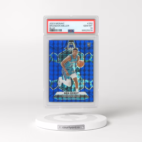 2023 Panini Mosaic #252 Brandon Miller - Blue (PSA 10 GEM MINT)