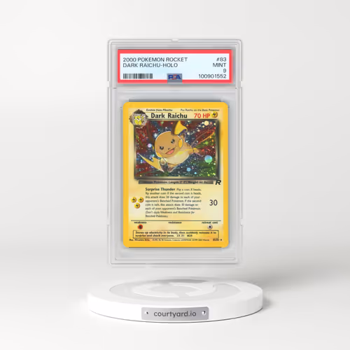 2000 Pokémon Rocket #83 Dark Raichu - Holo (PSA 9 MINT)