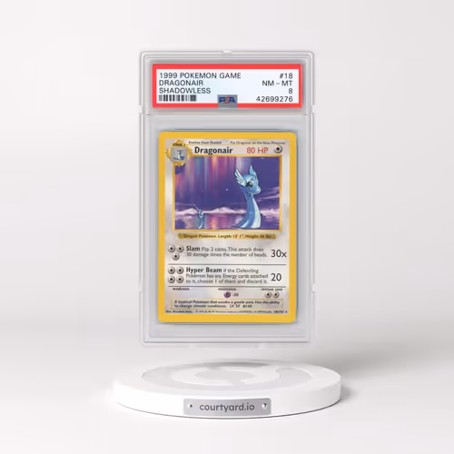 1999 Pokémon Game #18 Dragonair - Shadowless (PSA 8 NM-MT)
