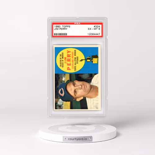 1960 Topps #324 Jim Perry (PSA 6 EX-MT)