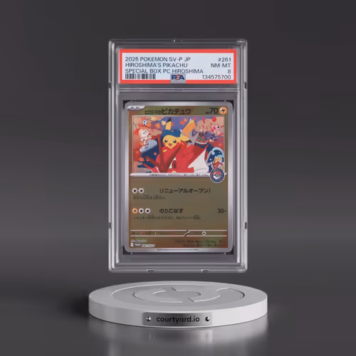 2025 Pokémon SV-P Promo #261 Hiroshima's Pikachu - Special Box Pokemon Center Hiroshima (PSA 8 NM-MT