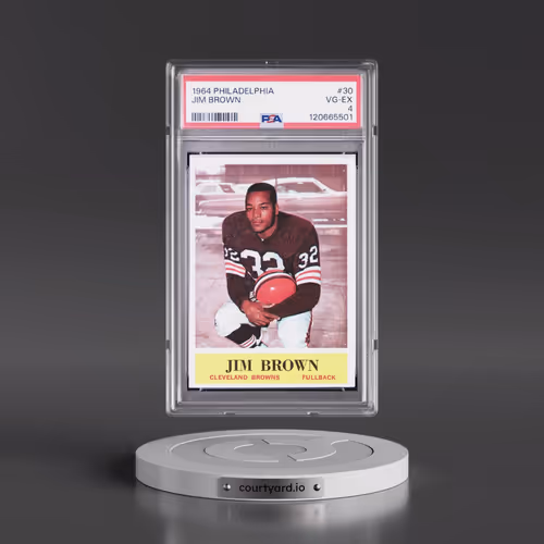 1964 Philadelphia #30 Jim Brown (PSA 4 VG-EX)
