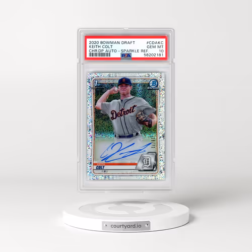 2020 Bowman Draft Chrome Draft Picks Autographs #CDAKC Colt Keith - Sparkle Refractor (PSA 10 GEM MINT)