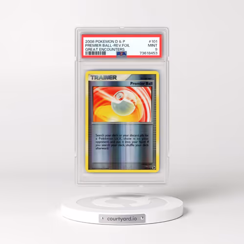 2008 Pokémon Diamond & Pearl Great Encounters #101 Premier Ball - Reverse Foil (PSA 9 MINT)