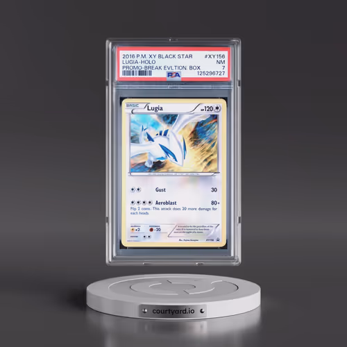 2016 Pokémon XY Black Star Promo #XY156 Lugia - Holo Break Evolution Box (PSA 7 NM)