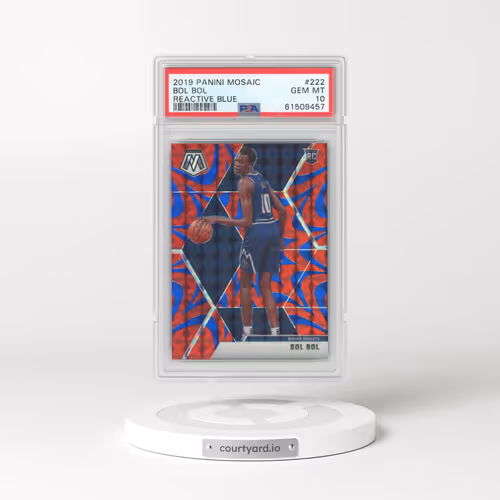 2019 Panini Mosaic #222 Bol Bol - Reactive Blue (PSA 10 GEM MINT)