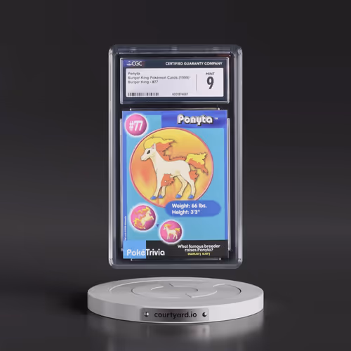 1999 Burger King Pokémon Cards - English #77 Ponyta (CGC 9 MINT)