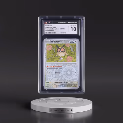 2024 Prismatic Evolutions - PRE EN #077/131 Hoothoot - Reverse Holo (CGC 10 GEM MINT)