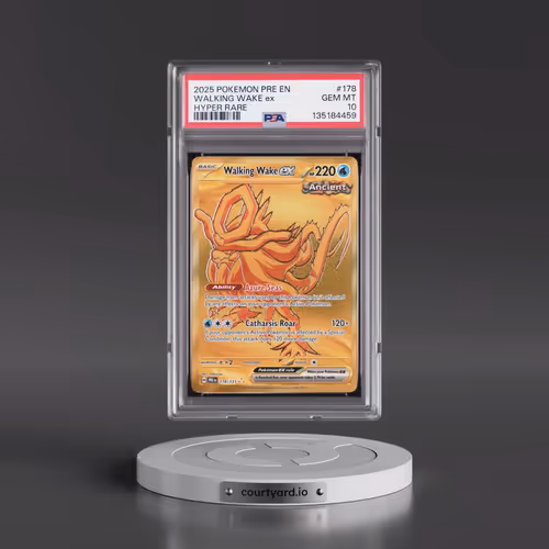 2025 Pokémon Pre EN-Prismatic Evolutions #178 Walking Wake EX - Holo Hyper Rare (PSA 10 GEM MINT)