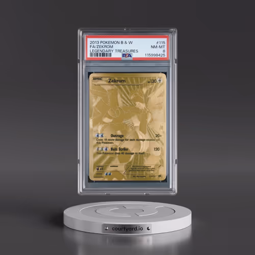 2013 Pokémon Black & White Legendary Treasures #115 Zekrom - Full Art (PSA 8 NM-MT)