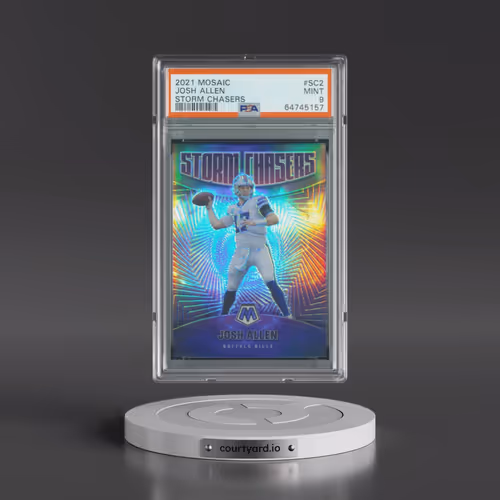 2021 Panini Mosaic Storm Chasers #SC2 Josh Allen (PSA 9 MINT)