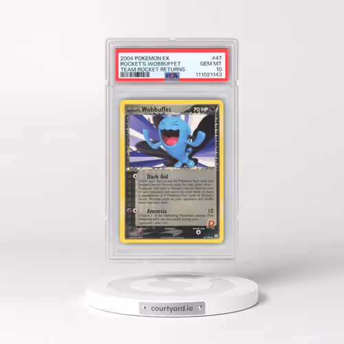 2004 Pokémon EX Team Rocket Returns #47 Rocket's Wobbuffet (PSA 10 GEM MINT)