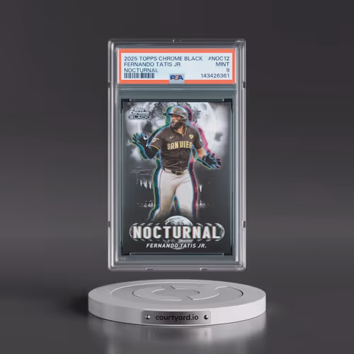 2025 Topps Chrome Black Nocturnal #NOC12 Fernando Tatis Jr. (PSA 9 MINT)