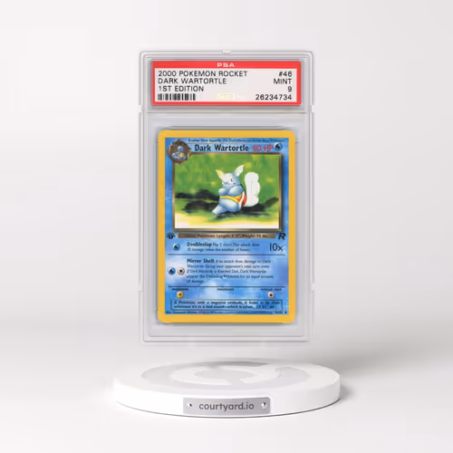 2000 Pokémon Rocket #46 Dark Wartortle - 1st Edition (PSA 9 MINT)
