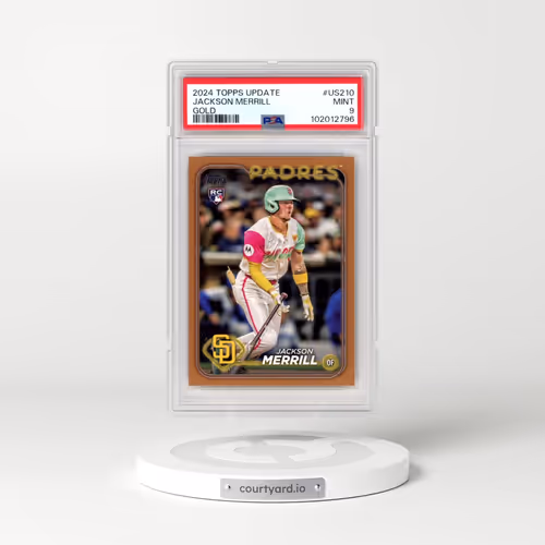 2024 Topps Update #US210 Jackson Merrill - Gold (PSA 9 MINT)
