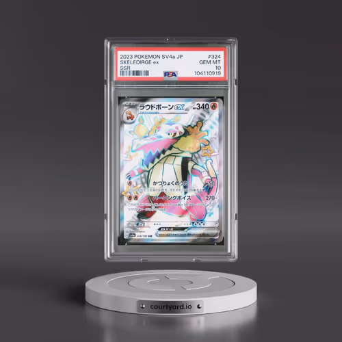 2023 Pokémon Sv4a-Shiny Treasure EX #324 Skeledirge EX - Holo Ssr (PSA 10 GEM MINT)