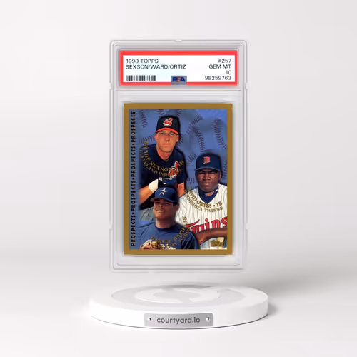 1998 Topps #257 Daryle Ward/David Ortiz/Richie Sexson (PSA 10 GEM MINT)