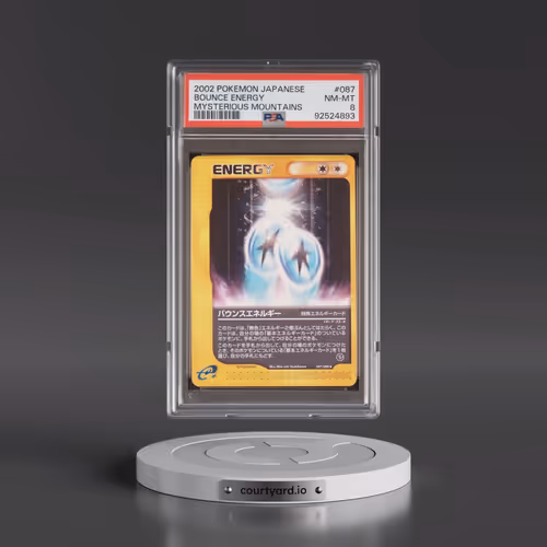 2002 Pokémon Mysterious Mountains #087 Bounce Energy (PSA 8 NM-MT)