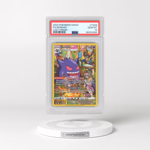 2022 Pokémon Sword & Shield Lost Origin #TG06 Gengar - Full Art (PSA 10 GEM MINT)