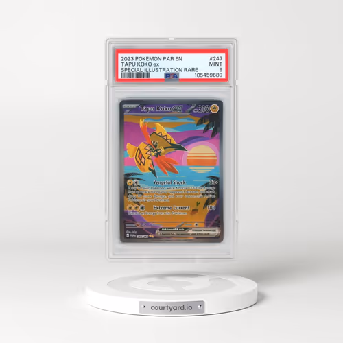 2023 Pokémon Par EN-Paradox Rift #247 Tapu Koko EX - Holo Special Illustration Rare (PSA 9 MINT)