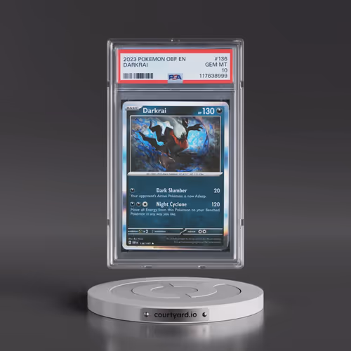 2023 Pokémon Obf EN-Obsidian Flames #136 Darkrai (PSA 10 GEM MINT)