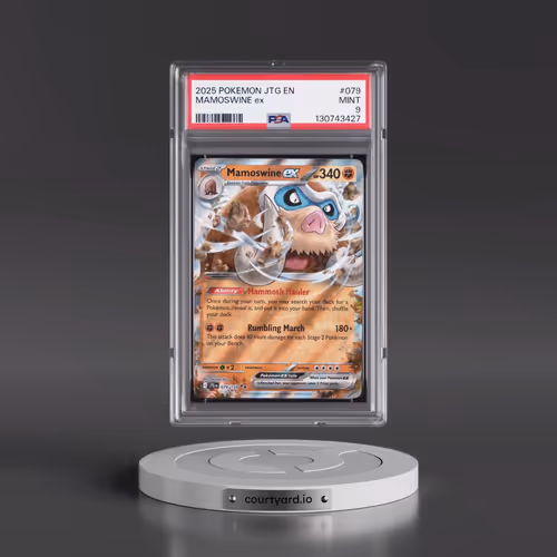 2025 Pokémon Jtg EN-Journey Together #079 Mamoswine EX - Holo (PSA 9 MINT)