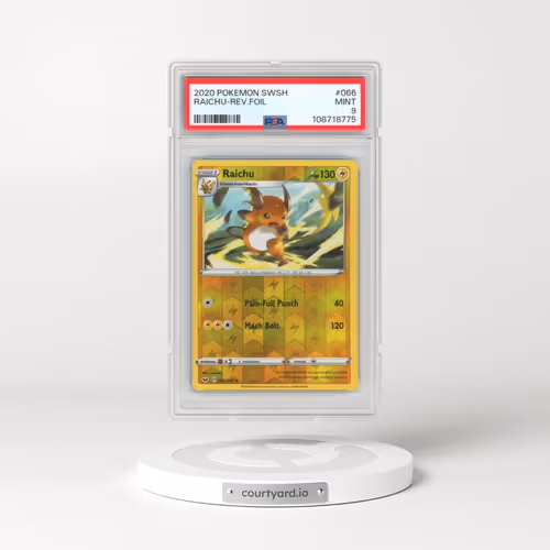 2020 Pokémon Sword & Shield #066 Raichu - Reverse Foil (PSA 9 MINT)