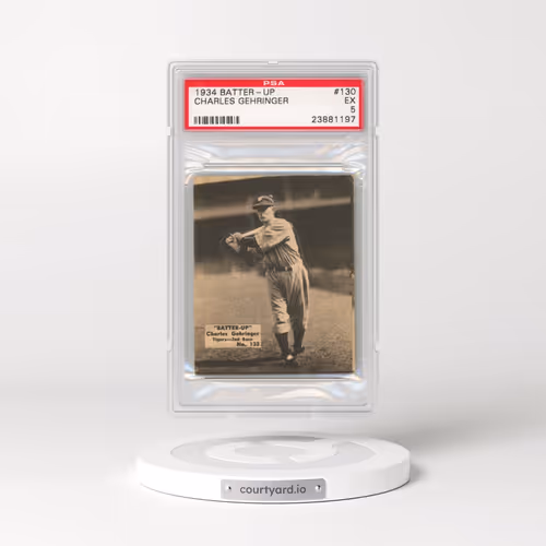 1934 Batter-Up #130 Charles Gehringer (PSA 5 EX)