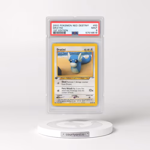 2002 Pokémon Neo Destiny #63 Dratini - 1st Edition (PSA 9 MINT)