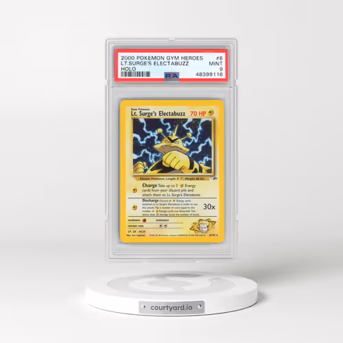 2000 Pokémon Gym Heroes #6 LT. Surge's Electabuzz - Holo (PSA 9 MINT)