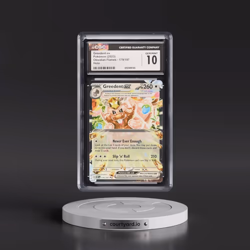 2023 Obsidian Flames - OBF EN #179/197 Greedent ex - Holo (CGC 10 GEM MINT)