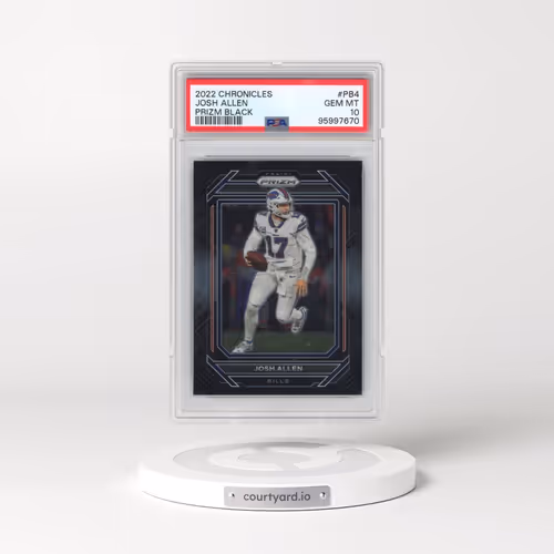 2022 Panini Chronicles Prizm Black #PB4 Josh Allen (PSA 10 GEM MINT)